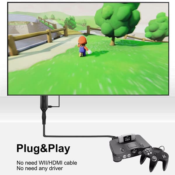 Til Nintendo Gamecube Super NES/SNES N64 til HDMI Adapter Konverteringskabel
