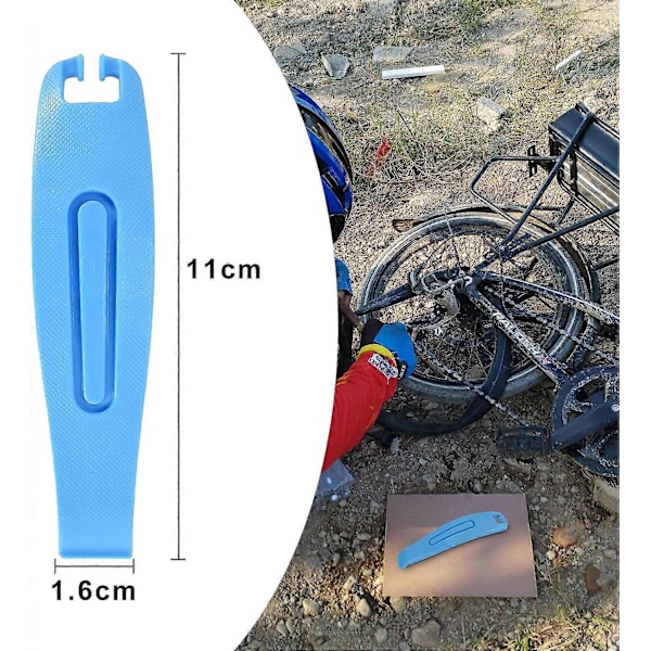 3 Stycken Däckjärn för Cykel, Demonteringsverktyg för Cykeldäck, Professionellt Däckjärn och Slangbytare för MTB-däck, Verktyg för att Ta Bort Racerdäck