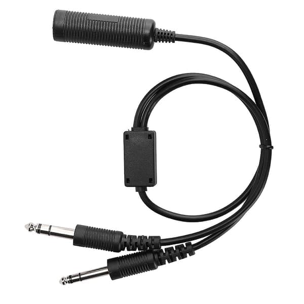 Helikopter headset adapterkabel til almen luftfart U 174