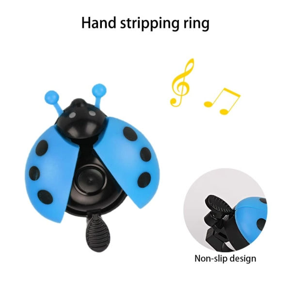 2 st Cykelklocka Barn, Barncykelklocka Söt Djur Ladybug Cykelstyre Bella För Barn Småbarn Flickor Pojkar Cykeltillbehör