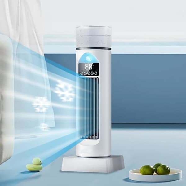 Tårnventilatorer til soveværelset – Smart og lydsvag gulvventilator, 120° oscillation, 6-trins design