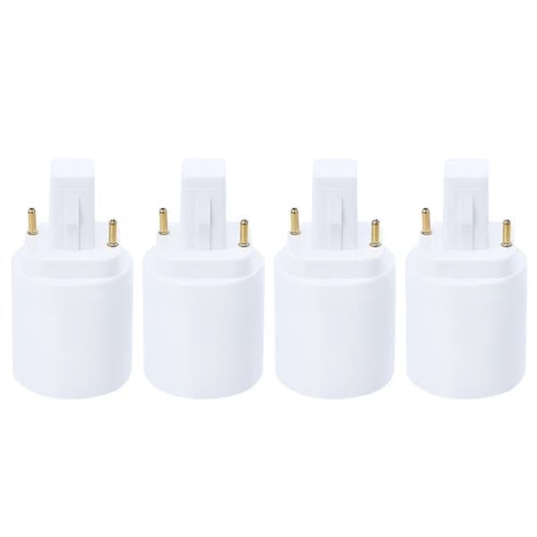 4 stk. Professionel G24d til E27 2-benet fatningsadapter Lampeholder_Super gave