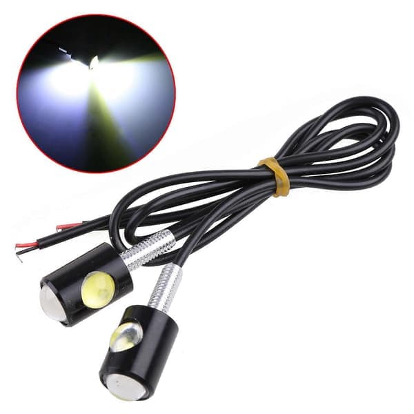 12V Mini Motorcykel LED Nummerpladelygte Motorcykel LED Baglygte Nummerlys Hvid White