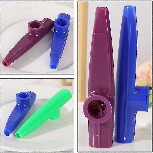 Muoviset Kazoot Musiikki-instrumentit Kazoo-instrumentti Kazoo-huilu Värilliset Kazoot Sopivat Musiikin Ystäville Ja Lahjoiksi (5 kpl, Satunnainen Väri)