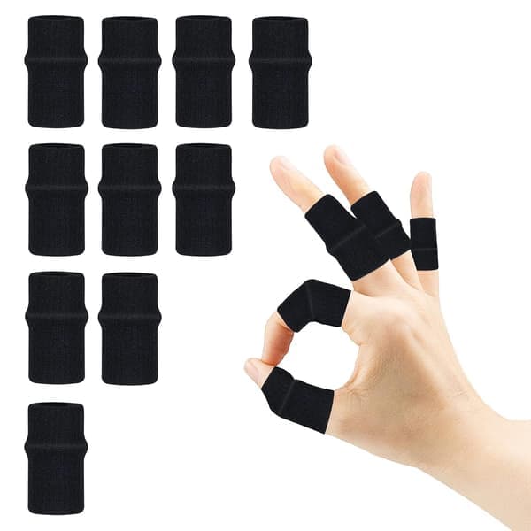 10 fingerskena Trigger Finger Splint Protector Tumstöd Elastiskt Fingervakt Kompressionsskydd Stöd