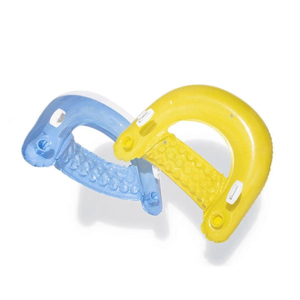 Uppblåsbara Flytande Loungestolar Badleksaker Blå Sittsäck Med Mugghållare Luftpump Ingår Ej PVC Strand Pool Vattenstol