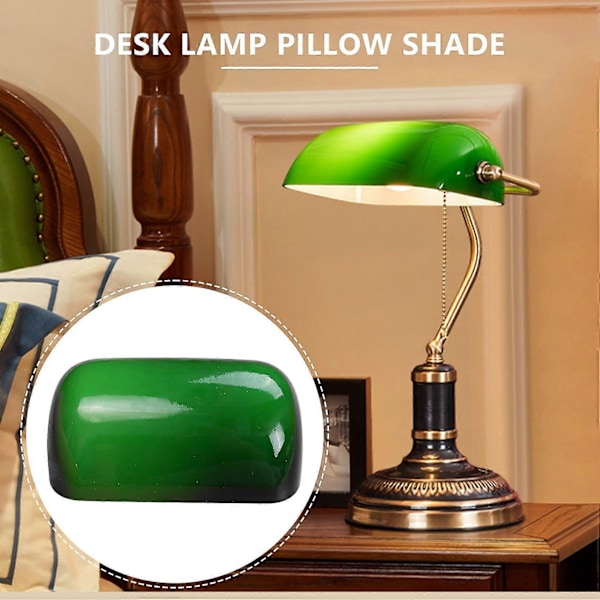 Grøn Farve Glas Banker Lampe Skærm/Banker Lampe Glas Lampeskærm
