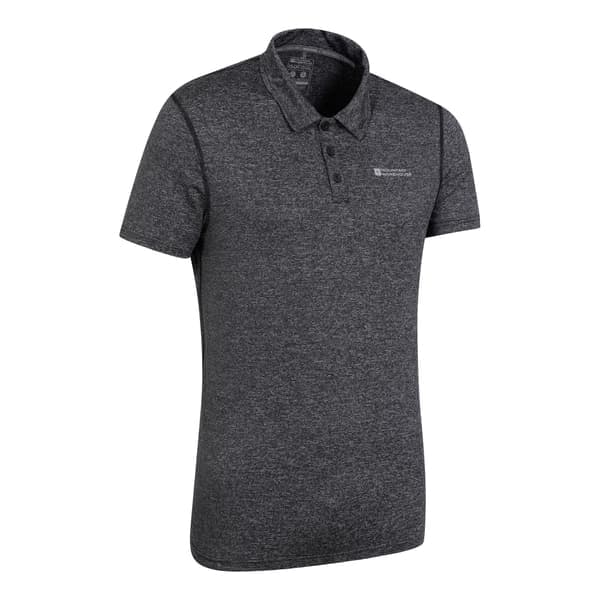 Mountain Warehouse Agra -raidallinen pikeepaita miehille S Musta Musta S Black S