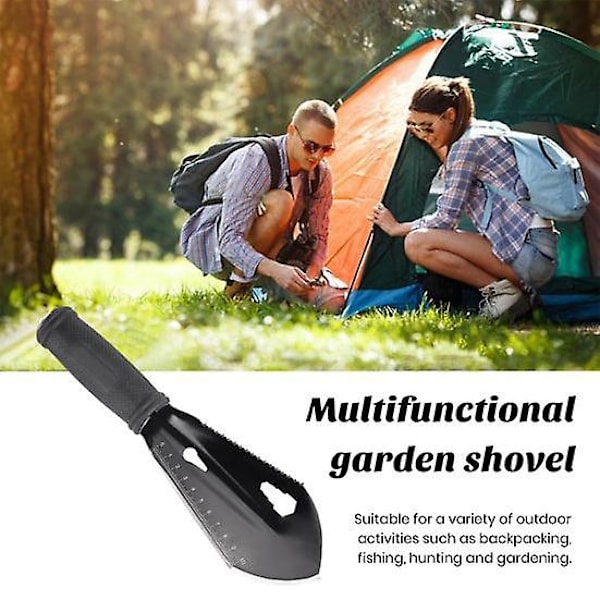 Multifunksjonell Mini Hagespade Ergonomisk Grepshåndtak Bærbar Liten Håndspade Havgraving Jord Hjemmeplanteverktøy silver