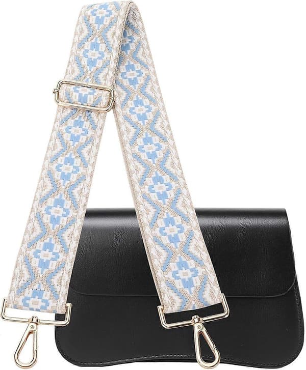 Ersättningsremmar för Crossbody-väskor - Justerbar väskrem för handväskor, bred axelrem för damer, gitarrväskor