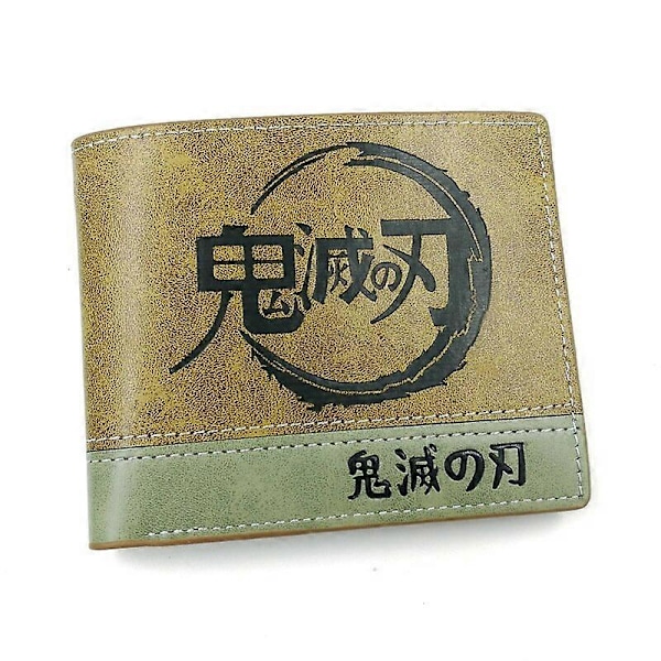 Lompakko Anime Attack On Titan PU-nahka Miesten lompakko Jiyuu no Tsubasa Lyhyt lompakko demon slayer B