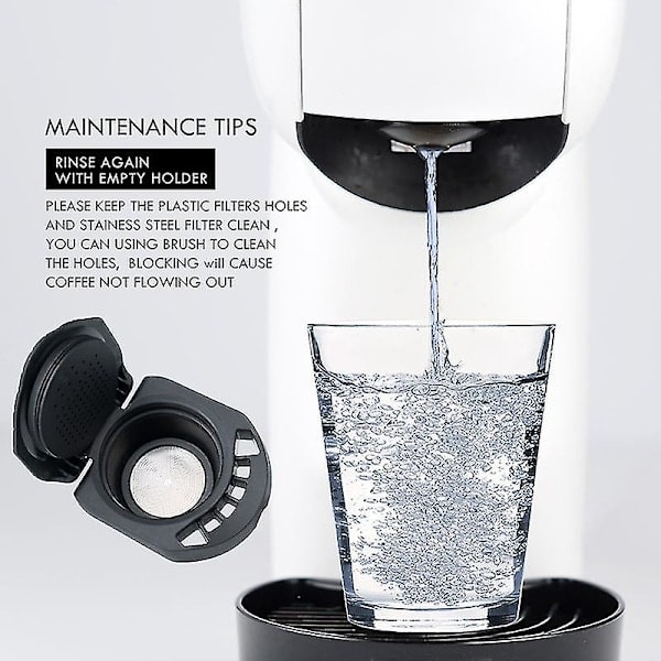 Återanvändbar kapselhållare för Dolce Gusto-kaffe, kompatibel med Genio Hfmqv (2024ws)