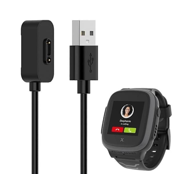 Xplora X5 Play USB-ladekabel - Udskiftningsstrømkabel Sort 100 cm sort 100 cm svart