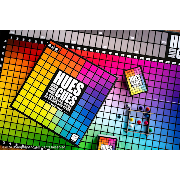 Hues and Cues | Arvauspeli | Ikä 8+ | 3-10 pelaajaa | 30 minuuttia peliaikaa