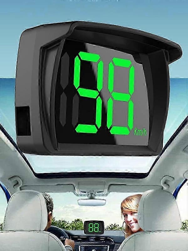 HUD GPS Digitalt speedometer til bil, lastbil, bus, E-scooter, E-cykel, solskærm, præcist speedometer