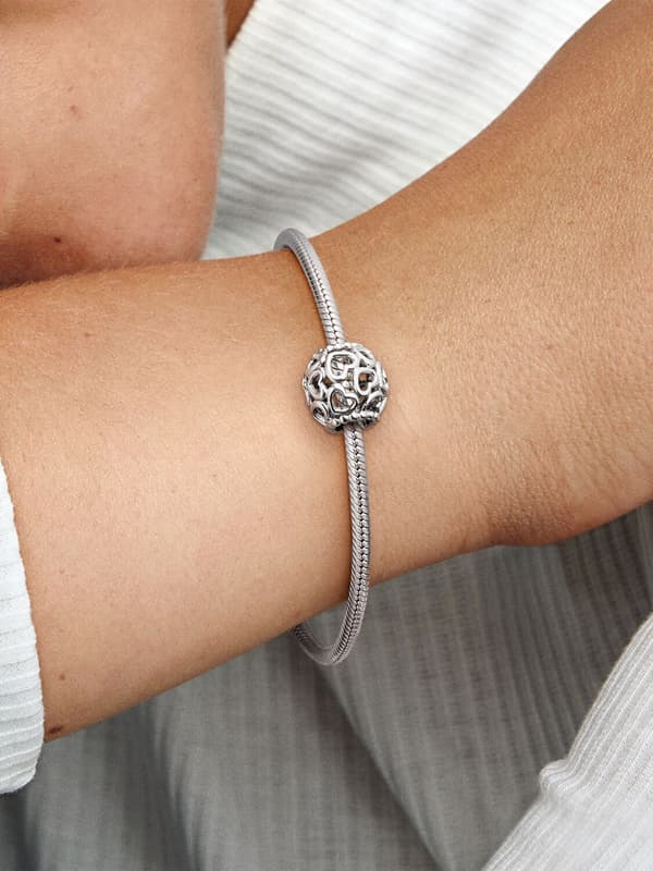 - Hjerter Overalt Charm - Sterlingsølv