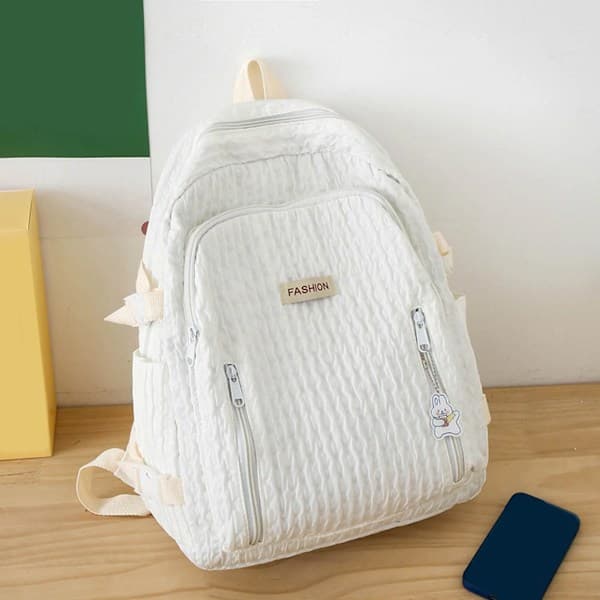 Ryggsäck för studenter, stor kapacitet, dubbla lager, minimalistisk design