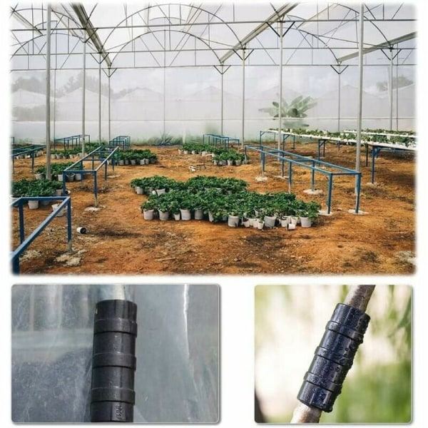 30 stk. 32 mm drivhusklemmer, slangeklemmer for å feste lokk til hagedrivhus, filmer, planter,