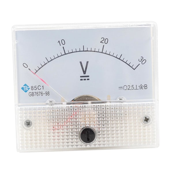 85C1 Analogt Panelmeter Voltmeter DC Volt Spændingsmåler DC 0-30V