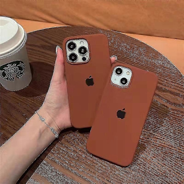 Silikonskal för iPhone 13 Caramel