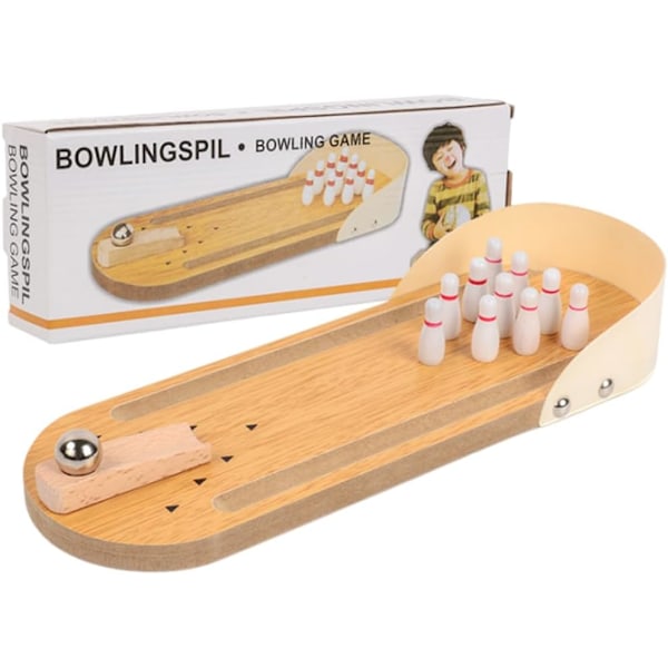 Mini Bowling Spel Mini Bowling Set Bowling Leksaker Bordsspel Fingerbowling med 10 Käglor och Metall Bowlingklot Hemma Bowlinghallar Gåvor