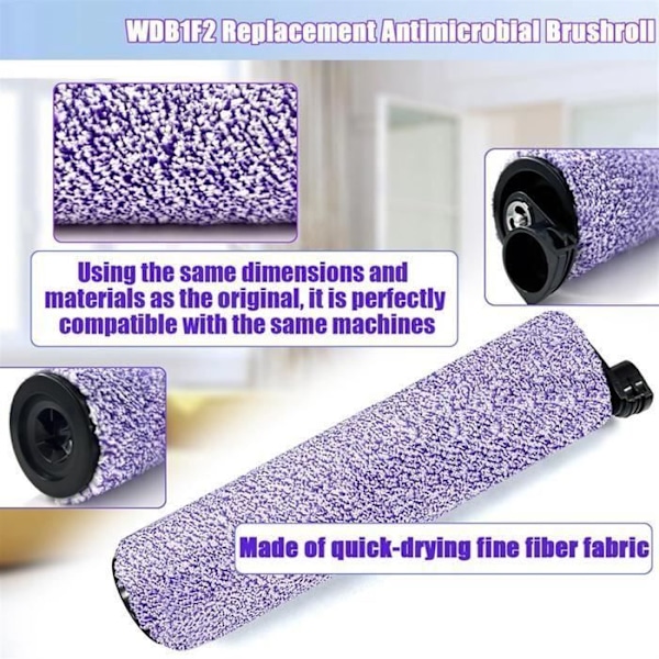 Erstatningsbørste og filtre - 8 deler - Mikrofiber - HydroVac-kompatibel