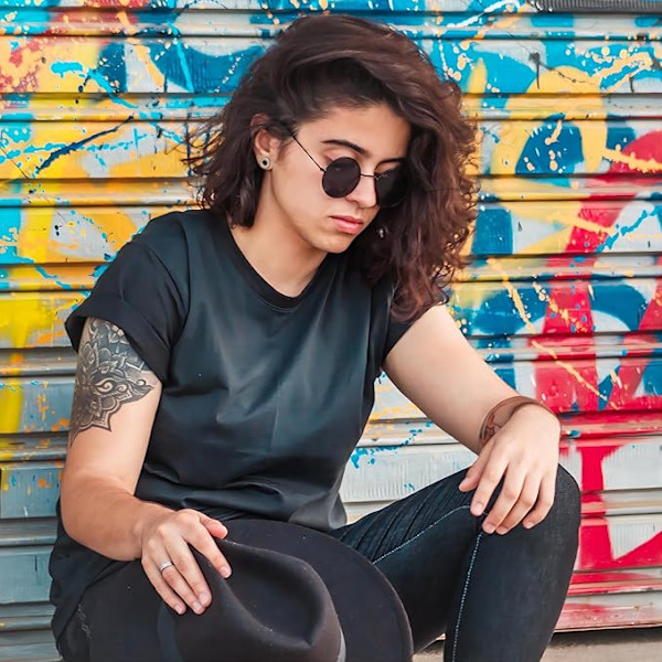Pyöreät aurinkolasit miehille ja naisille UV400-suojalla, polarisoidut aurinkolasit unisex ja retro hippie steampunk miesten vintage pyöreät aurinkolasit miehille ja naisille Black
