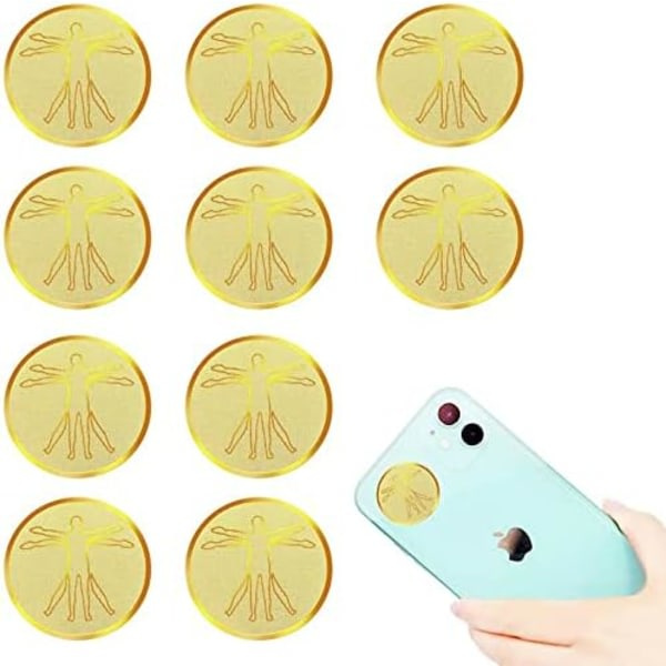 10 st Anti Wave Anti Radiation Patch Anti Wave Phone Gold Protec
