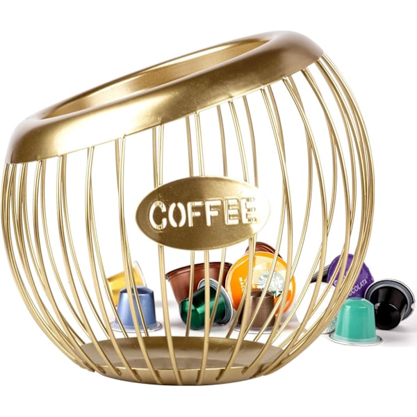 Kaffekapselkurv, kaffekapselbeholder, oppbevaring for kaffekapsler, apekurv, for oppbevaring av kaffekapsler og frukt