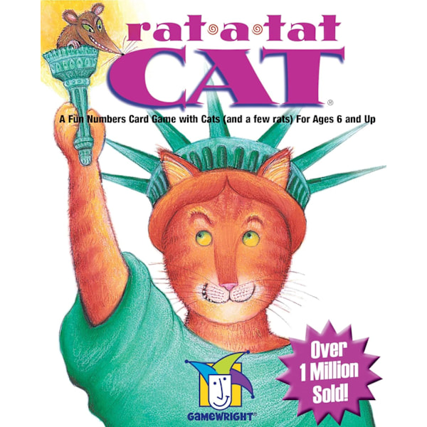Rat-a-tat Cat Spel | Kortspel | Ålder 6+ | 2-6 Spelare | 20 Minuters Speltid, Flerfärgad, 5 Tum
