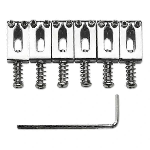 10,5 mm Gitarr Tremolo Stall Sadel för Fender Stratocaster, Silver