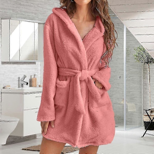 Dame Håndkle Morgenkåpe Med 2 Lommer Pustende Komfortabel Jumpsuit For Kvinner Jente Dame p20241126434 s20241224427 Sky blue XL