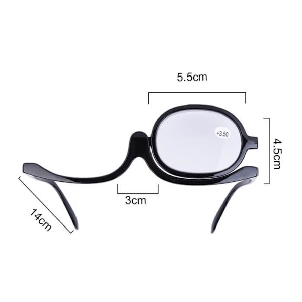 Sminkeglass - Roterende modell - Hyperopi - Trendy