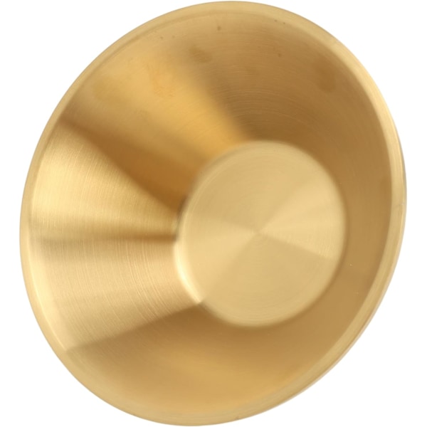 Guld Dobbeltlags Metal Dekorativ Salatskål til Køkkenforberedelse, til Middagsselskaber (14 cm)