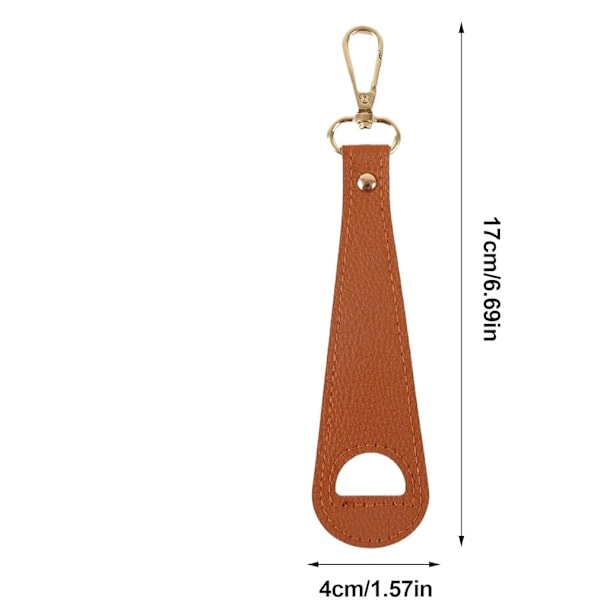 Fashionabel Hatt Hållare, Portabel Hattklämma i PU-läder, 17x4 cm Multipurpose Magnetisk Keps Hängare
