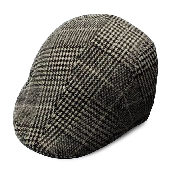 Platt keps / Gatsby / Gammal mans keps Klassisk brown