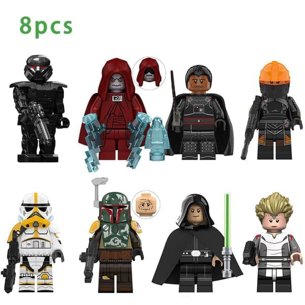 Sæt med 8 minifigurer Star Wars sæt