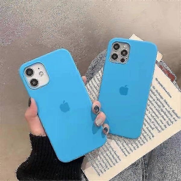 Silikonskal för iPhone 13 Denim blue