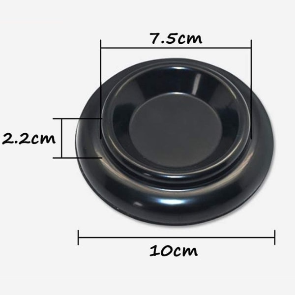 4 st set med pianohjul i massivt trä med skumbumpar, pianohjul, solida hjul för pianomöbler i ABS, svarta