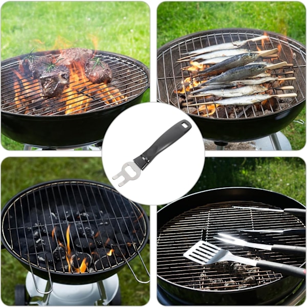 2 st Grillverktyg Rostfritt Stål Lyftare Grillgaller Lyftare Matlagningsklämma Grillkrok
