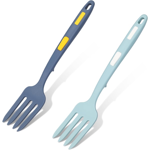 2 st Silikongaflar, Multifunktionell Matlagningsgaffel Spaghettigaffel Värmebeständig Nonstick