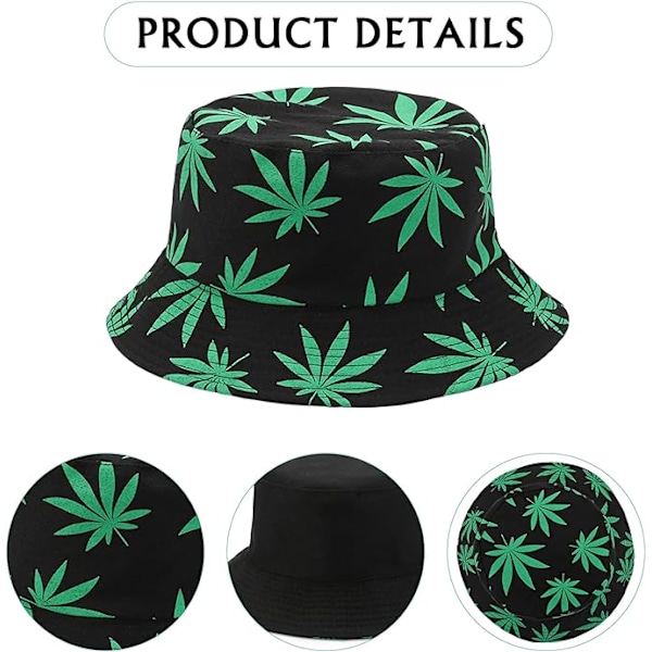 Pieces Fisherman Hat Fisherman Cap, Bucket Hat Fiskehue Sommerhat, Foldbar Bucket Hat Strand Solhat til
