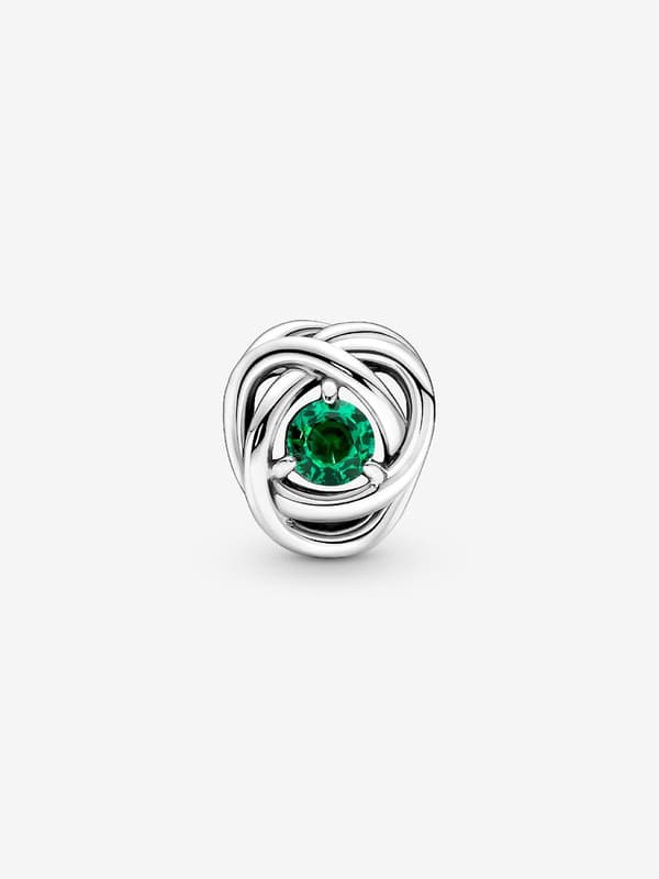 - May Green Eternity Circle Charm - Sterlinghopea