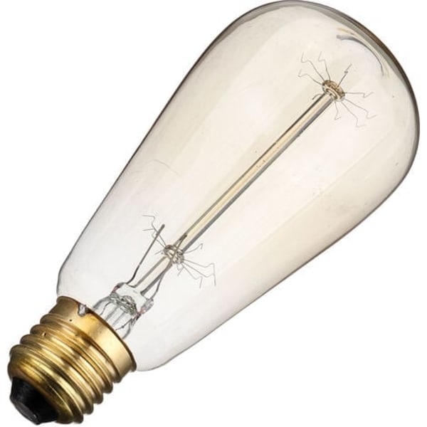 6x E27 60W Edison-lampa 220V ST64 Retro 64mm x 140mm