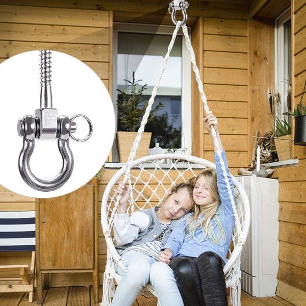 Swing hanger 180° Set Fasteners, 304 rostfritt stål hängmatta set, 2 st stil 2