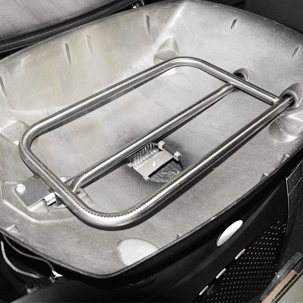 Brennerør i rustfritt stål, egnet for Weber Q300/Q3000 gassgrillserien (reservedel 60036/80387/65032)