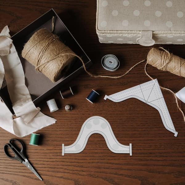 9 stk. akryl patchwork lineal sæt til quiltning, syning og broderi, plastik quilteskabeloner