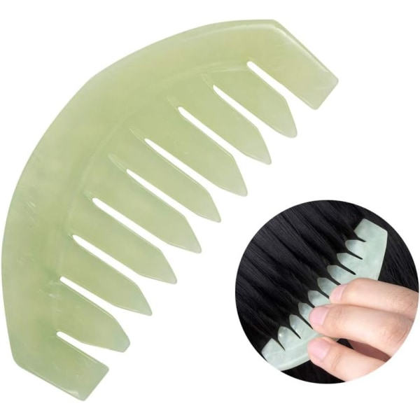Jade Sten Massagkam Traditionell Naturlig Jade Massager Akupunktur Huvudterapi Triggerpunkt Behandling