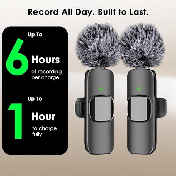 Langaton mikrofoni 2 kpl rintamikrofoni langaton Bluetooth-mikrofoni rintamikrofoni kaikille puhelimille rintamikrofonit Plug & Play