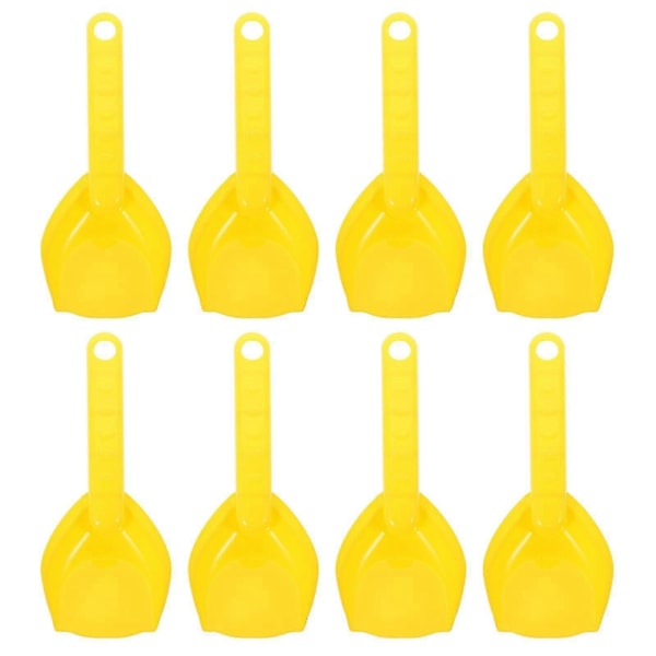 8 stk. Strand Sand Spader Barn Spade Leke Hagearbeid Graveleker (gul)